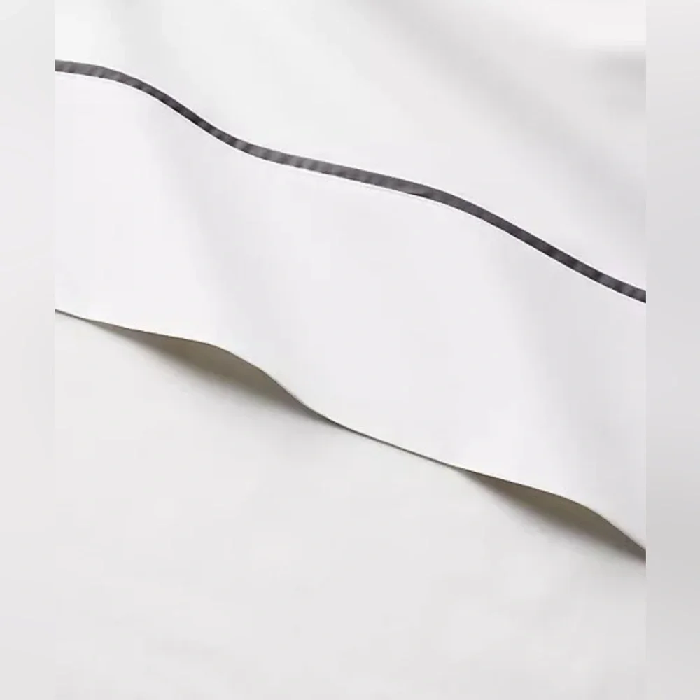 $250 NEW RALPH LAUREN HOME TWIN FLAT SHEET & PILLOWCASES SET LOFT GRAY PALMER